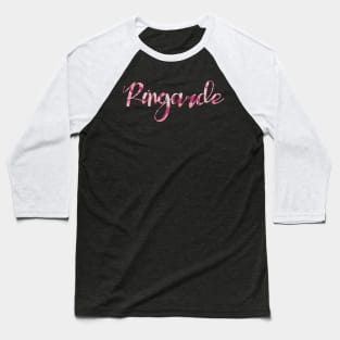 Ringarde- BASIC bitch, in a pink marble effect Baseball T-Shirt